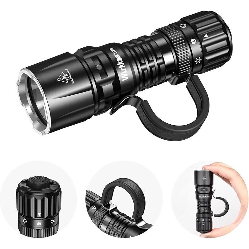 Wurkkos TD07 LED Tactical Flashlight - High Lumen, Tactical, Memory Mode