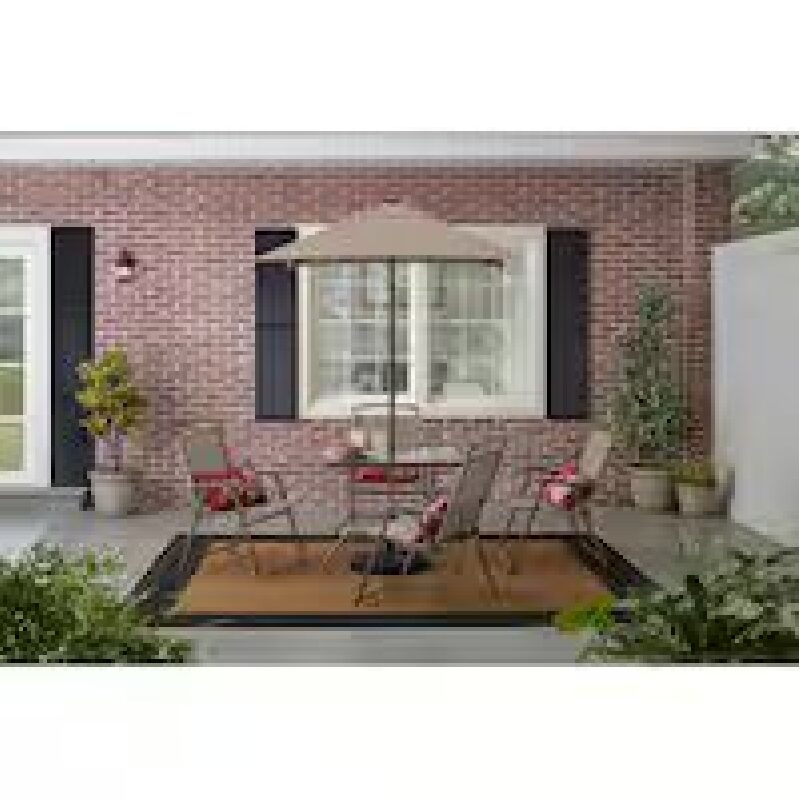 Elevate Your Outdoor Dining with the Amberview 6-Piece Steel Square Dining Set