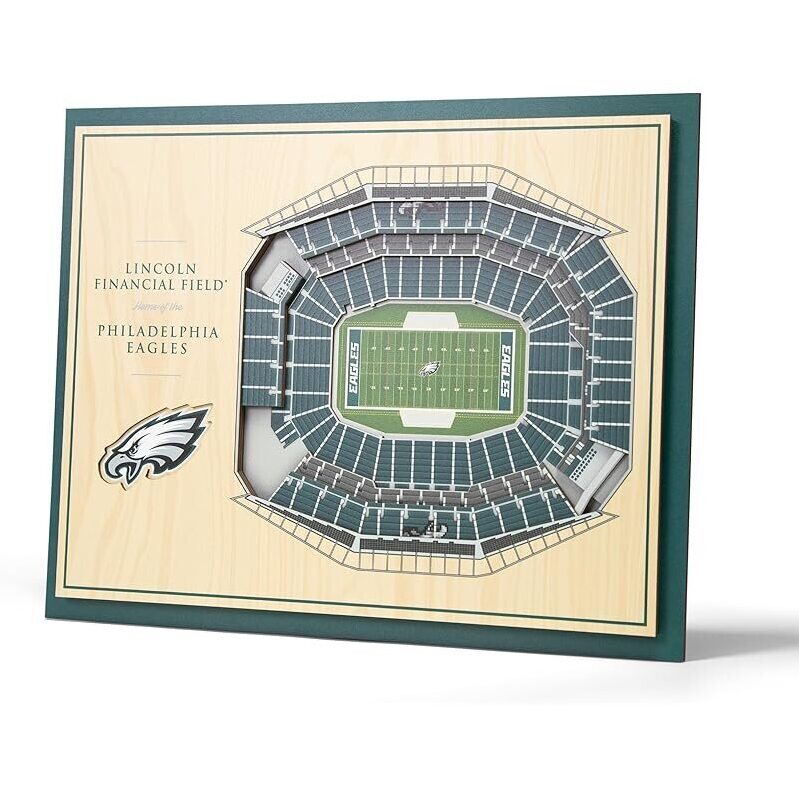 Philadelphia Eagles StadiumView Wall Art - Official Lincoln Financial Field Design