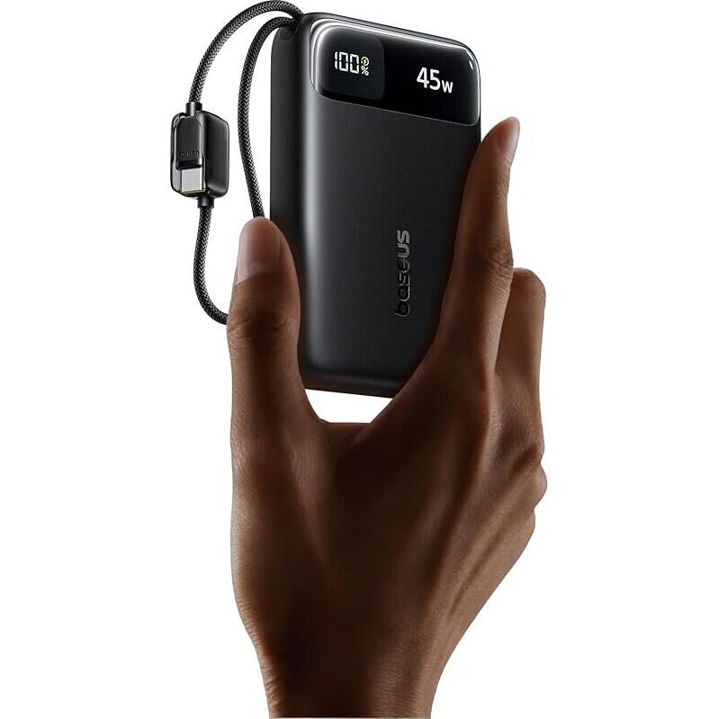 Compact 20000mAh Power Bank with 45W Fast Charging - Perfect for On-the-Go