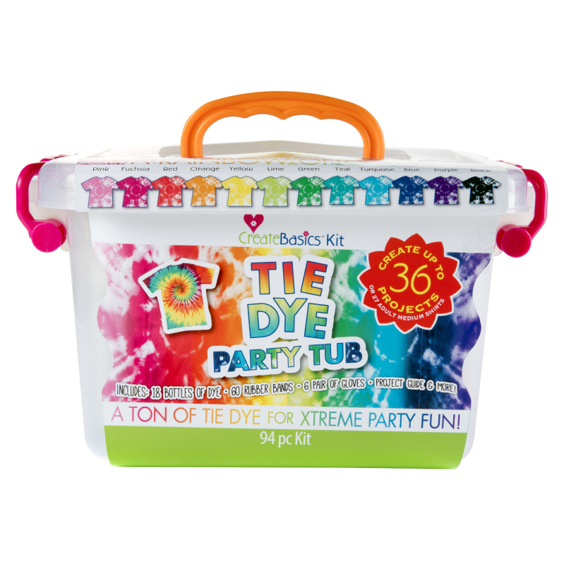 Create Basics Tie Dye Party Tub: Ultimate Craft Kit for Vibrant Designs