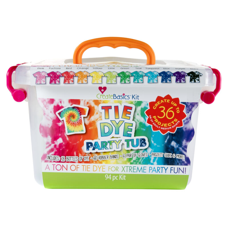 Create Basics Tie Dye Party Tub: Ultimate Craft Kit for Vibrant Designs