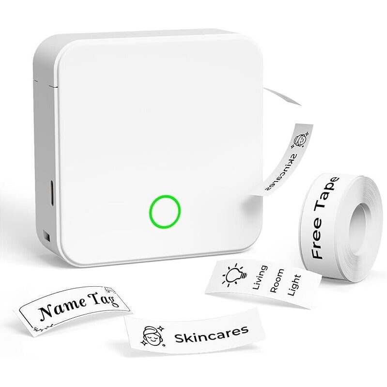 Mini Bluetooth Label Maker with Free 180-Sheet Roll
