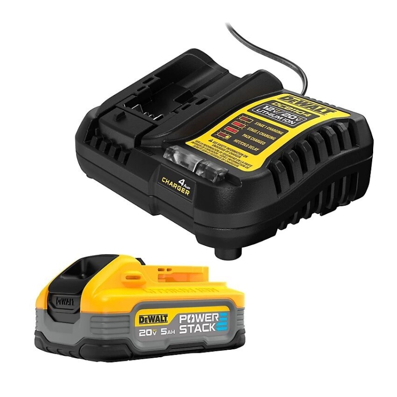 Dewalt Powerstack 20V MAX XR 5Ah Lithium Ion Battery Starter Kit