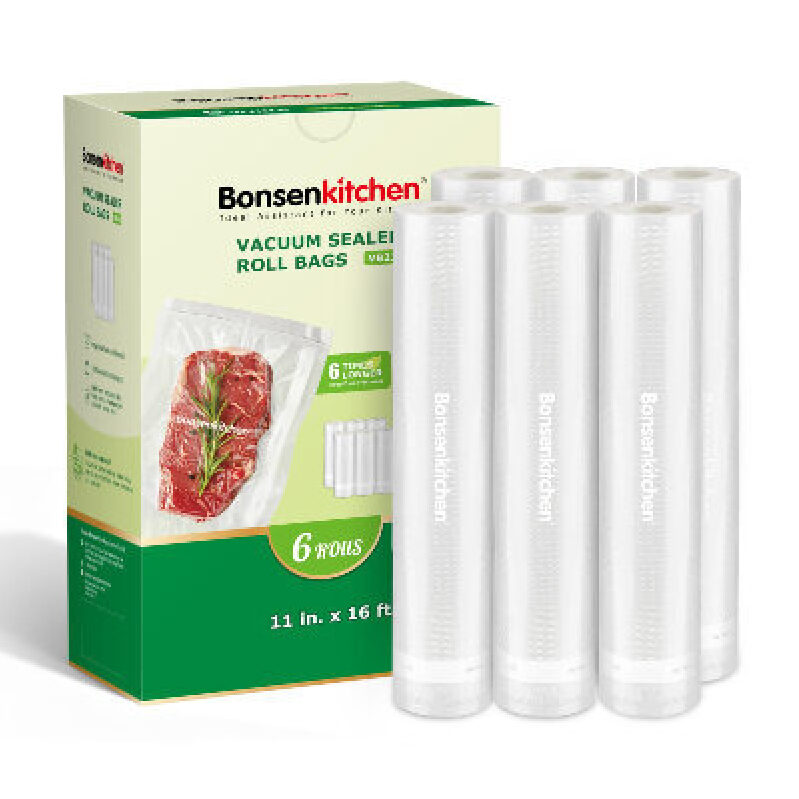 Premium Bonsenkitchen Vacuum Sealer Rolls - 6 Pack