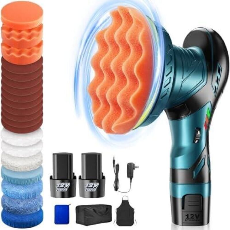 Wireless Car Polisher - 6 Inch Dual Action Battery Kit 56% OFF