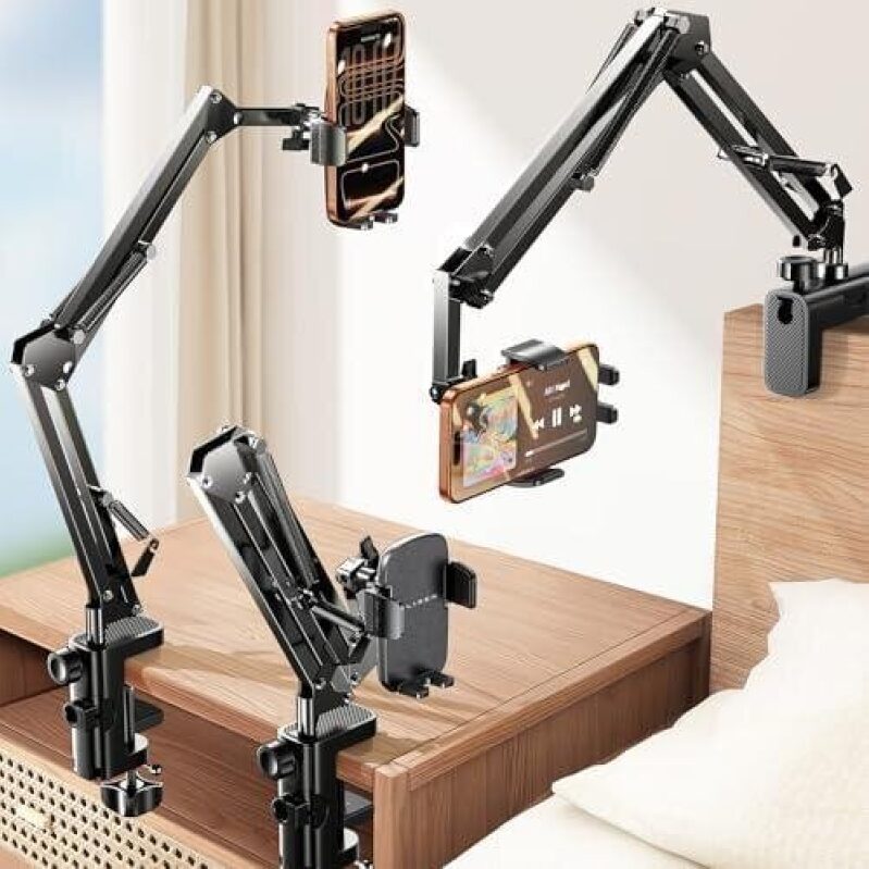 Upgraded 3-in-1 Bendable Phone Stand for Bedside - 42% Discount