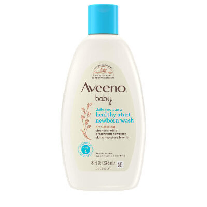 Aveeno Baby Daily Moisture Healthy Start Newborn Wash, 8 fl. oz