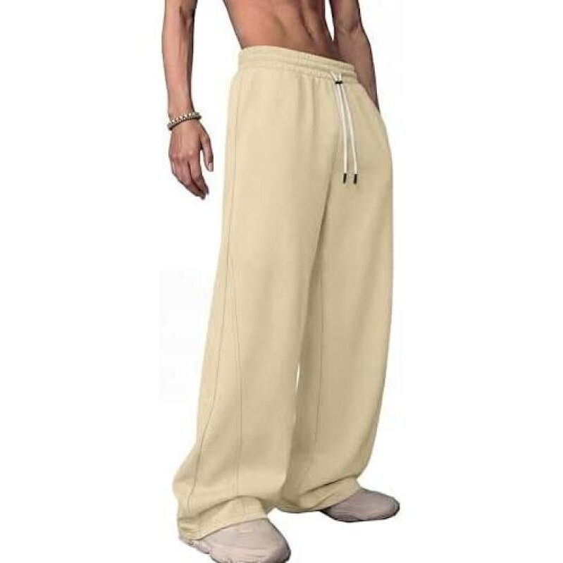 50% OFF - Men's Wide-Leg Drawstring Pants with Elastic Waistband