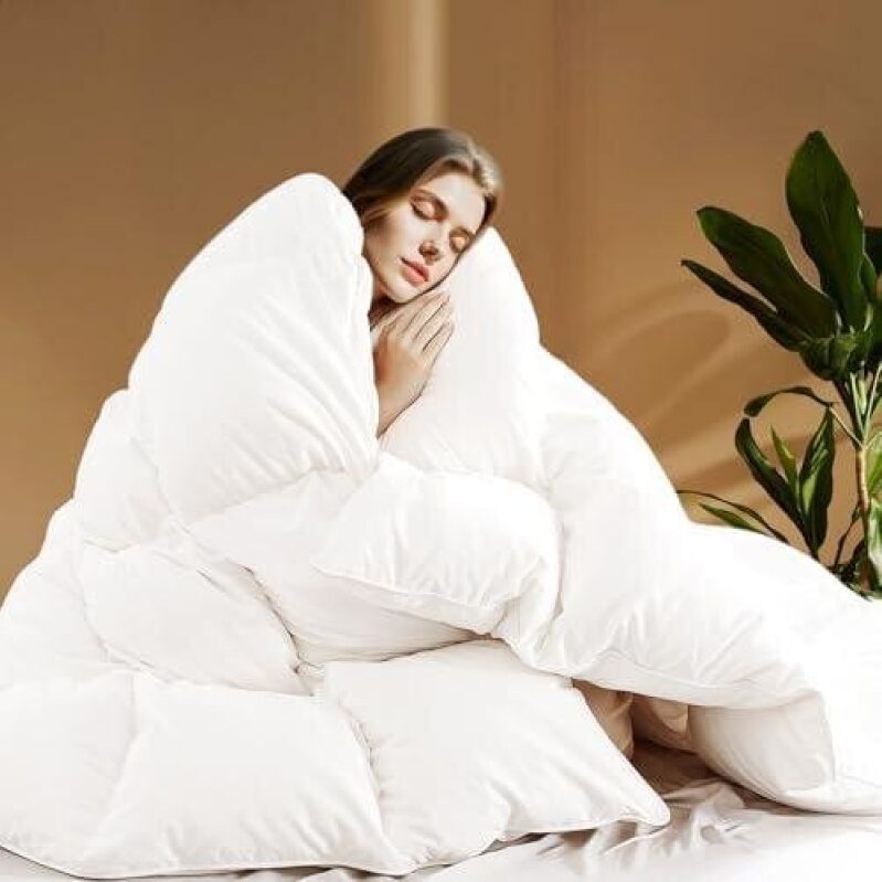 King Size Down Feather Duvet Set - 50% Off