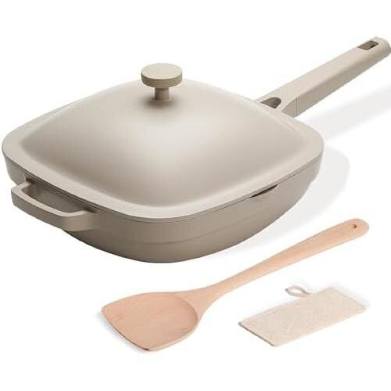 Ceramic Deep Skillet Set (10.5-Inch/3.8QT with Lid) 40% OFF