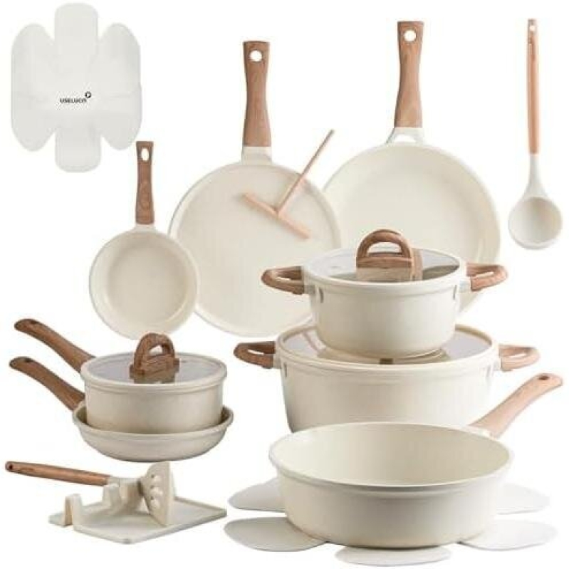 22-Piece Ceramic Non-Stick Cookware Set with 45% Off