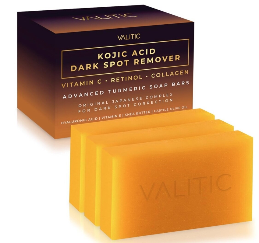 VALITIC Kojic Acid Dark Spot Remover Soap Bars - 3 Pack