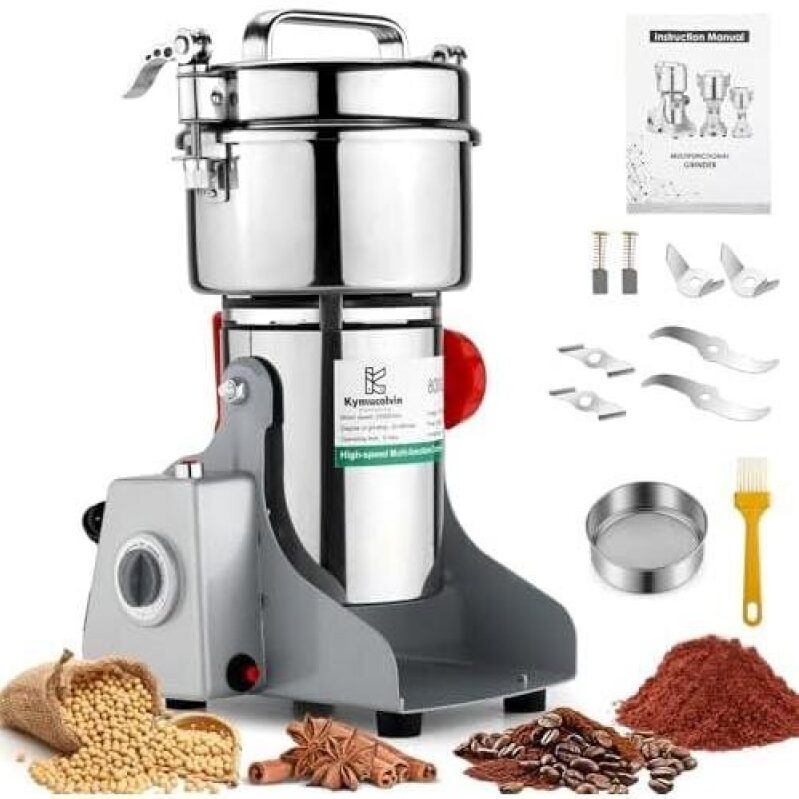 High-Efficiency 800g Electric Grain Mill - 49% Off