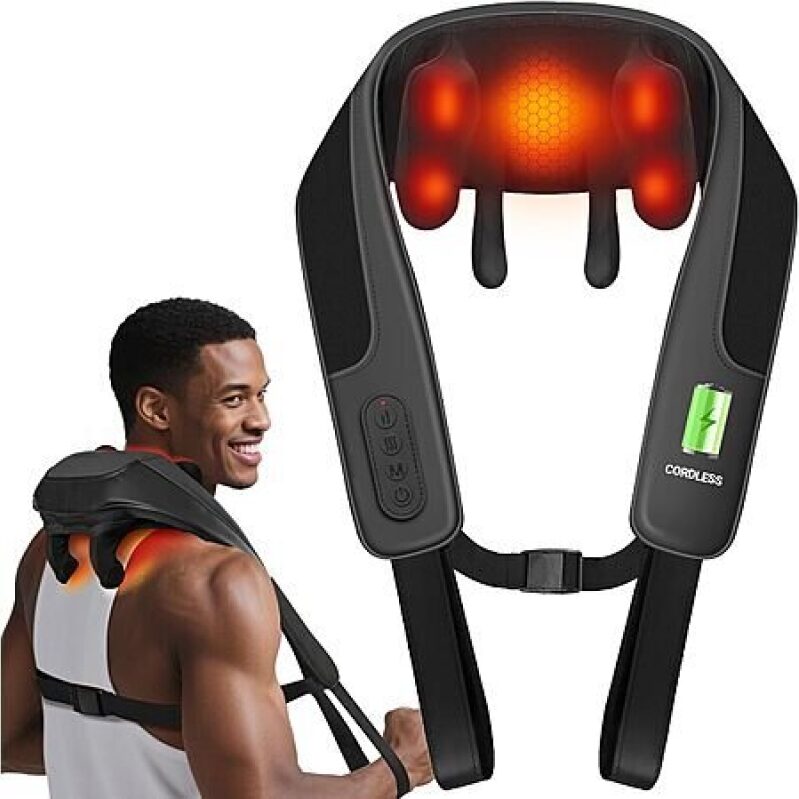 Affordable CooCoCo 6D Shiatsu Neck & Shoulder Massager with Heat