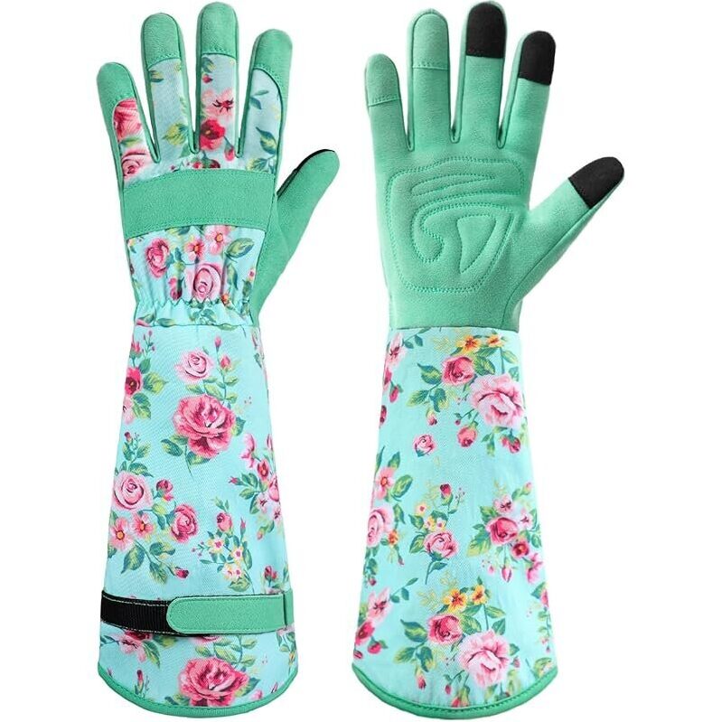 Ymomode Womens Long Sleeve Gardening Gloves - Perfect for Spring Gardening