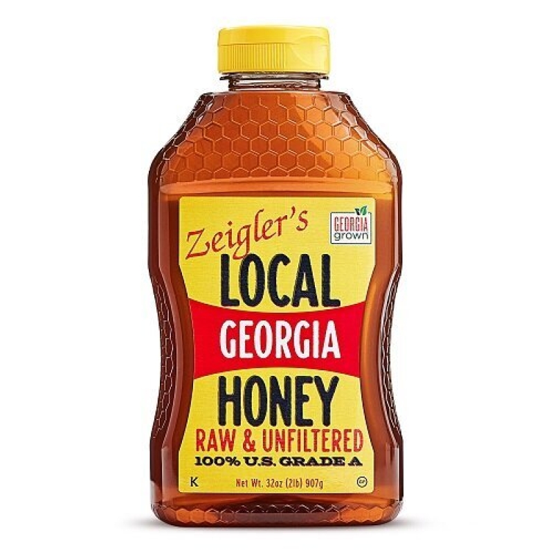 Zeigler's Georgia Local Raw & Unfiltered Honey, 32 oz - Natural Sweetener