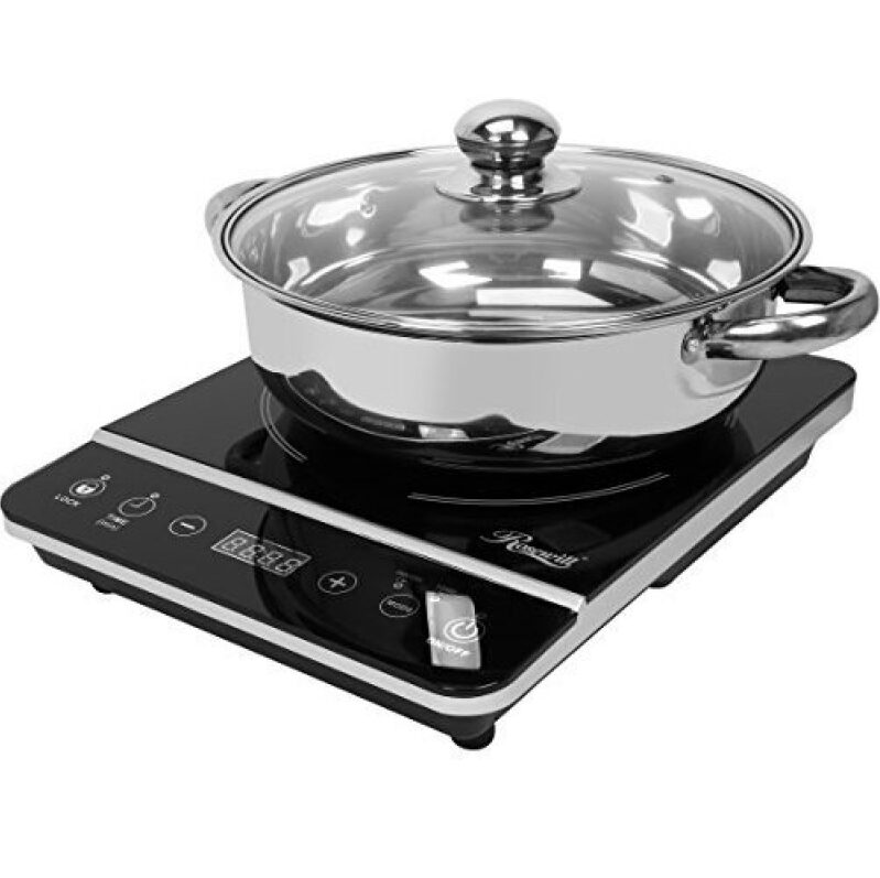 Rosewill 1800W Electric Hot Pot - Stainless Steel Pot Included
