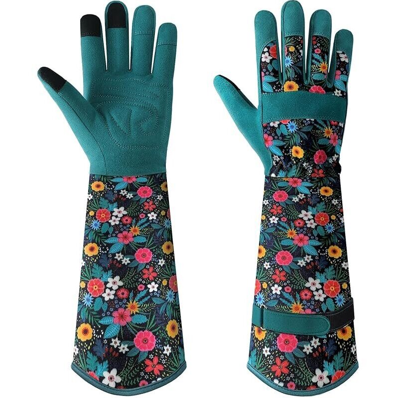 Breathable Leather Garden Gloves for Women with Grip