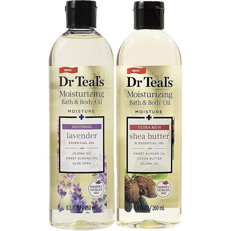 Dr. Teal's Bath & Body Oil Variety Gift Set - Hydration & Shine