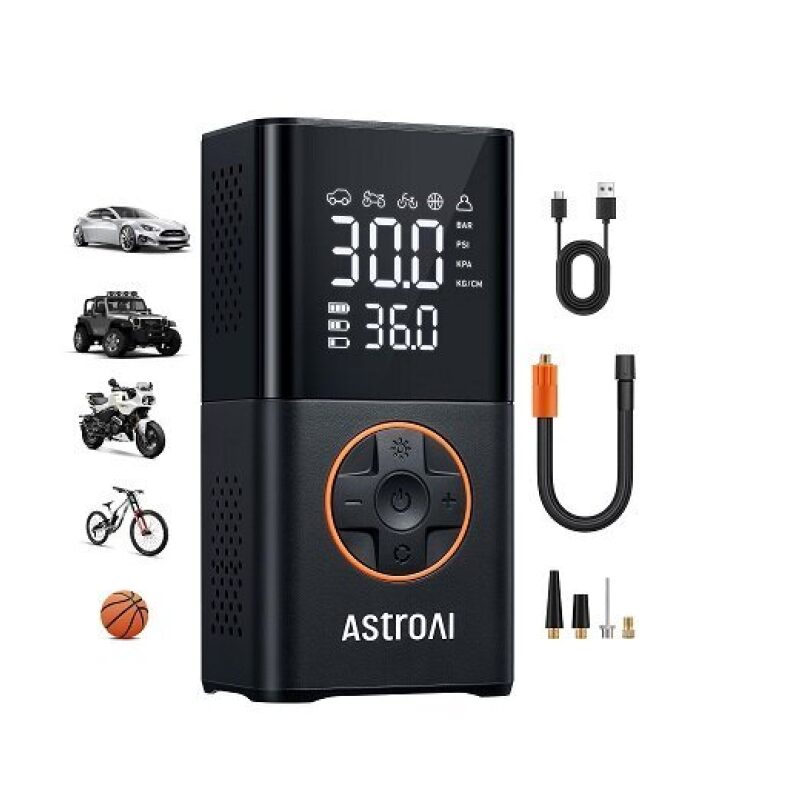 AstroAI L7 Portable Cordless Digital Air Pump - High Efficiency and Value