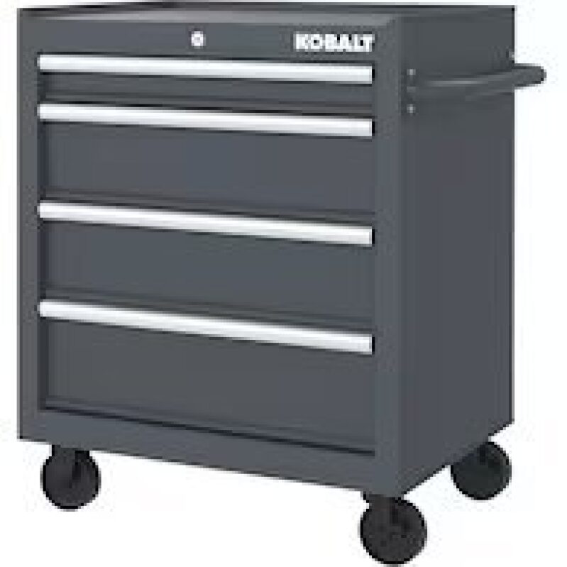 Kobalt 26.7-Inchesx 33-Inches 4 Drawer Steel Rolling Tool Cabinet