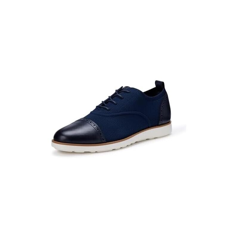 Amazon Essentials Men's Oxford Brogue Knit Dress Sneakers