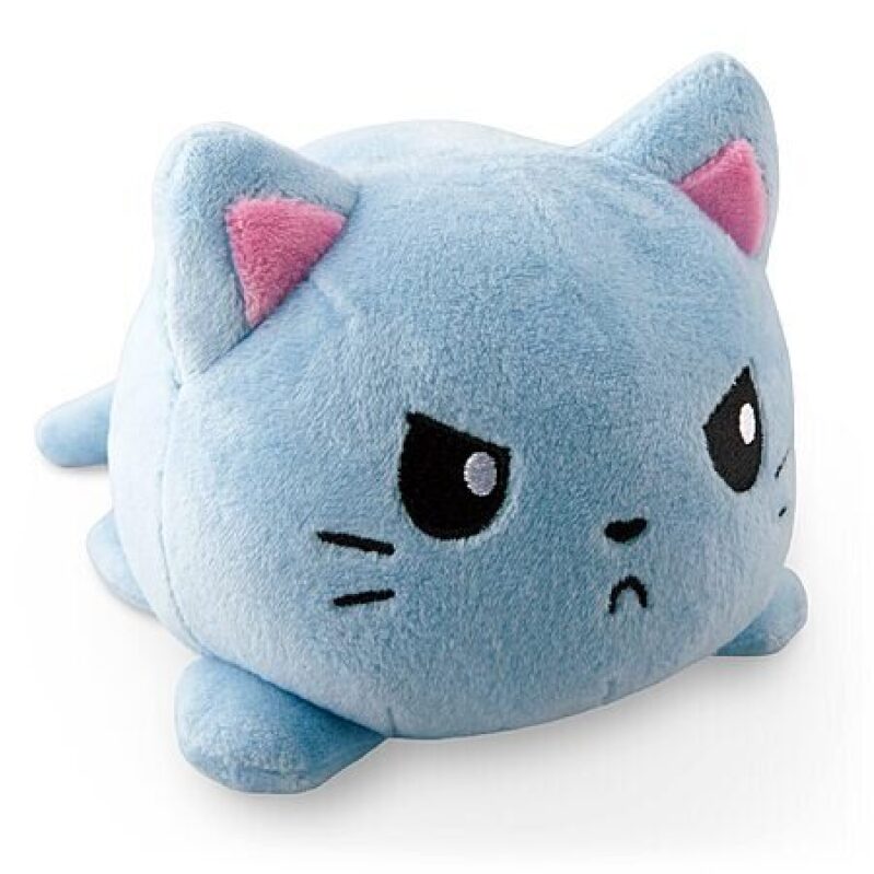 Adorable Reversible Cat Plushie - Cute Mini Collectible Toy