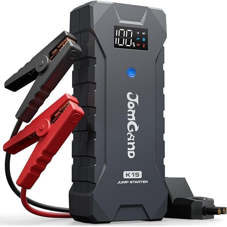 JomGand K15 Car Battery Jump Starter - 2500A Peak Current