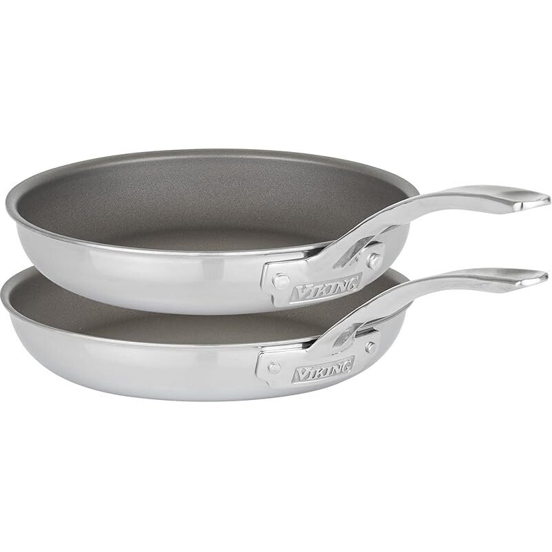 Viking PureGlide Pro 3-Ply Nonstick Frying Pans - Versatile Stainless Steel Cookware