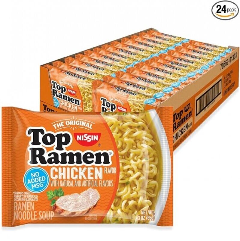 Top Ramen Chicken Noodle Soup - Quick, Affordable, and Delicious