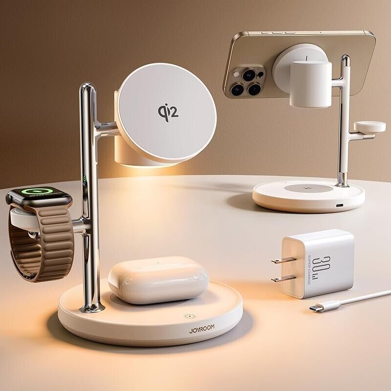 JOYROOM 15W 4-in-1 MagSafe Qi2 Fast Charging Station for Apple