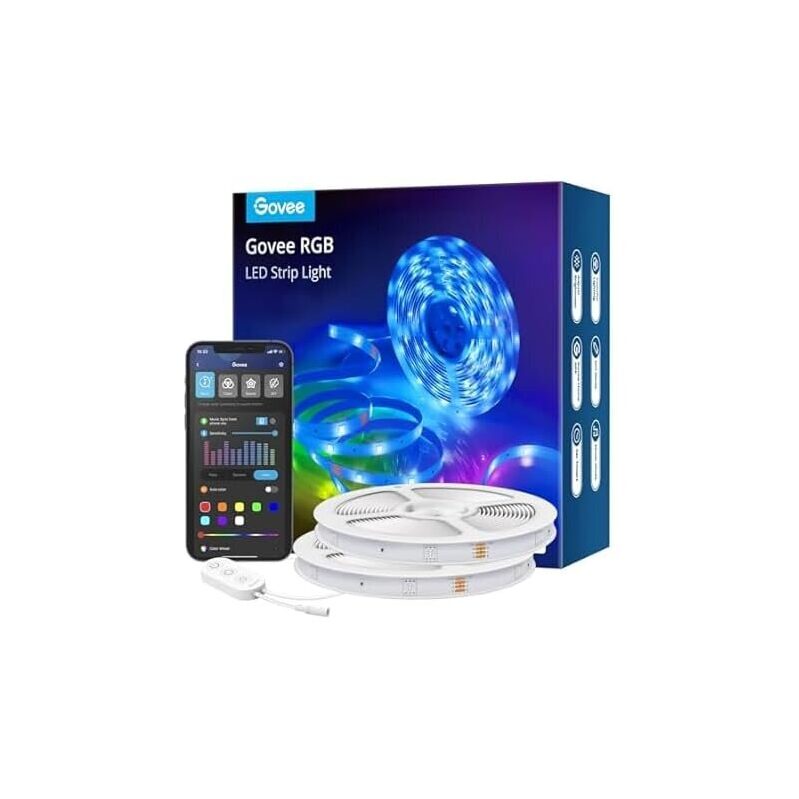 Govee RGB LED Strip Lights - 2 Rolls of 16.4ft with Voice Control