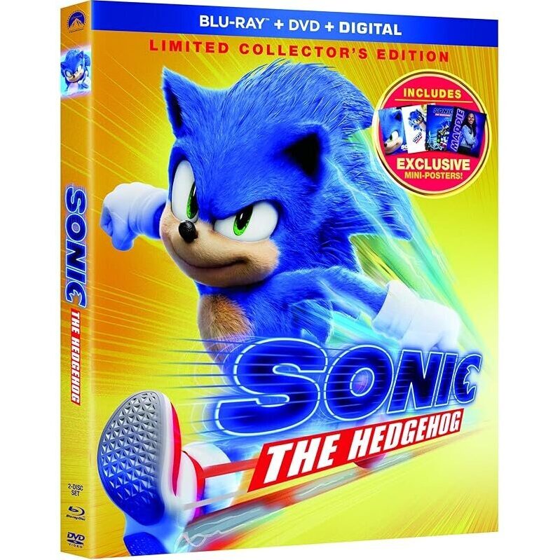 Sonic the Hedgehog Limited Collector's Edition Blu-ray + DVD + Digital