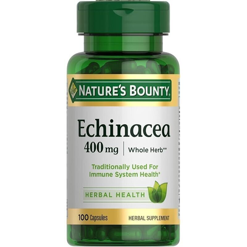 Nature's Bounty Echinacea Herbal Supplement 400mg - Immune Support