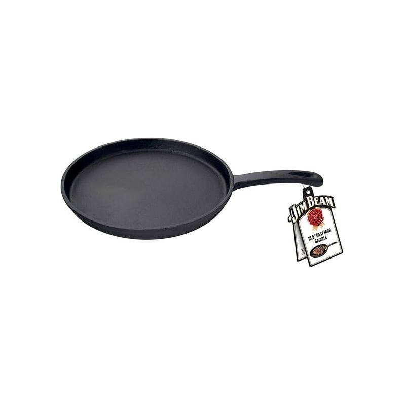 Jim Beam 10.5-inch Pre-Seasoned Cast Iron Skillet