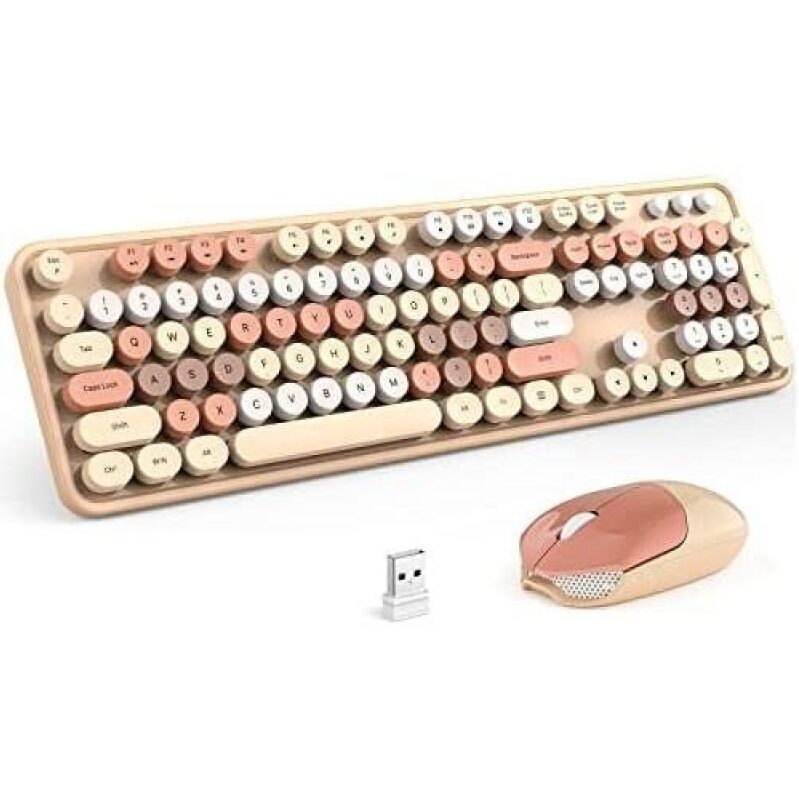 Affordable 2.4G Full-Size Keyboard and Mouse Set with Stylish Design