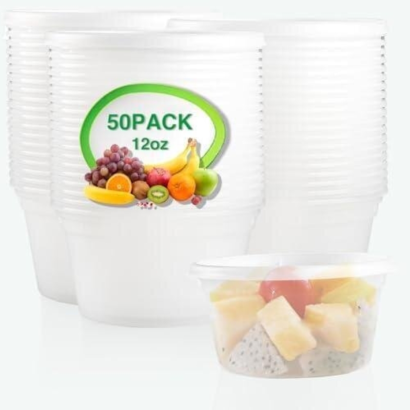 50 Leak-Proof 12oz Meal Prep Containers - 50% OFF