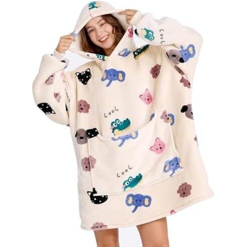 59% OFF One-Piece Lambswool Blanket - Cozy Animal Print