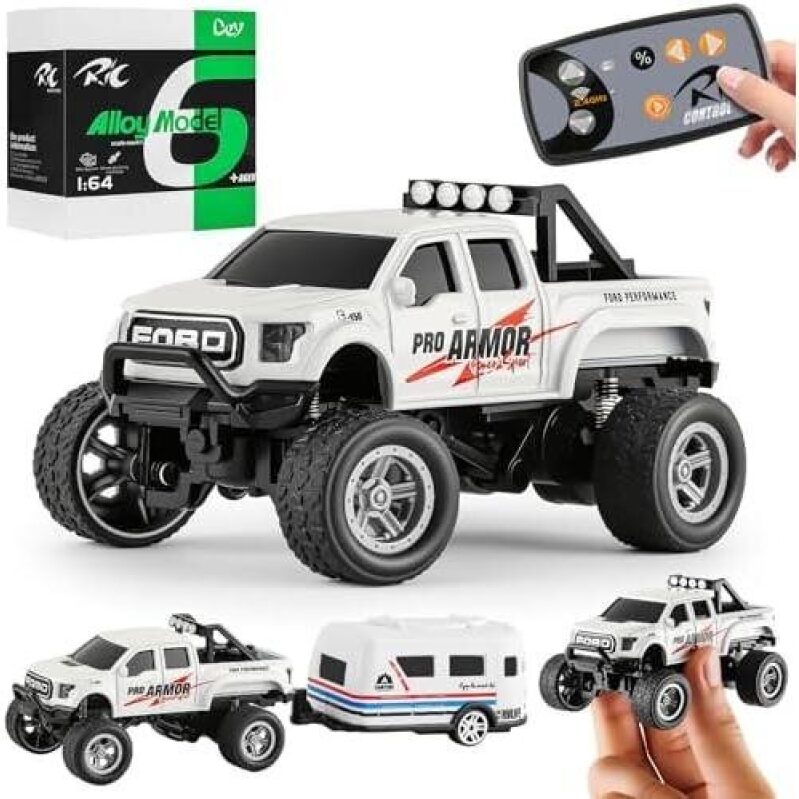 High-Performance 1:64 Alloy RC Monster Truck with Trailer - 38% OFF
