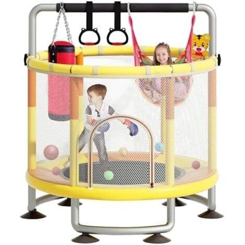Affordable 60-Inch Mini Trampoline with Safety Net - 42% Off
