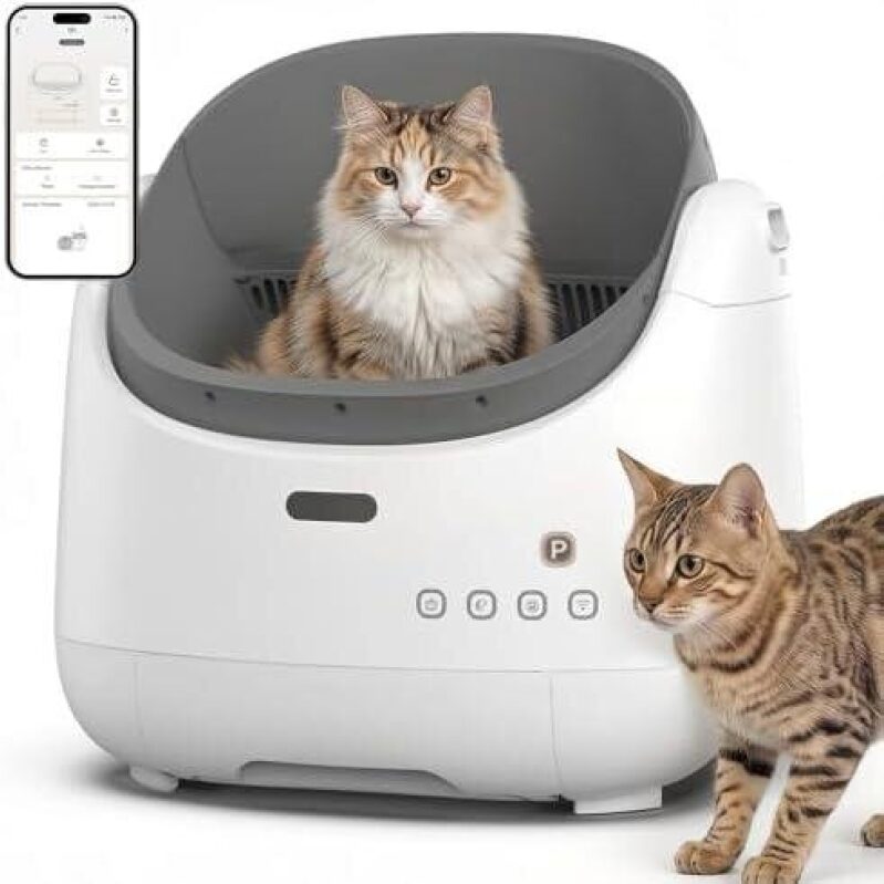 Smart Self-Cleaning Litter Box with Auto Scooping for Cats - 53% Discount
