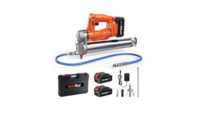 TaskStar Electric Grease Gun - High-Efficiency, Battery Powered