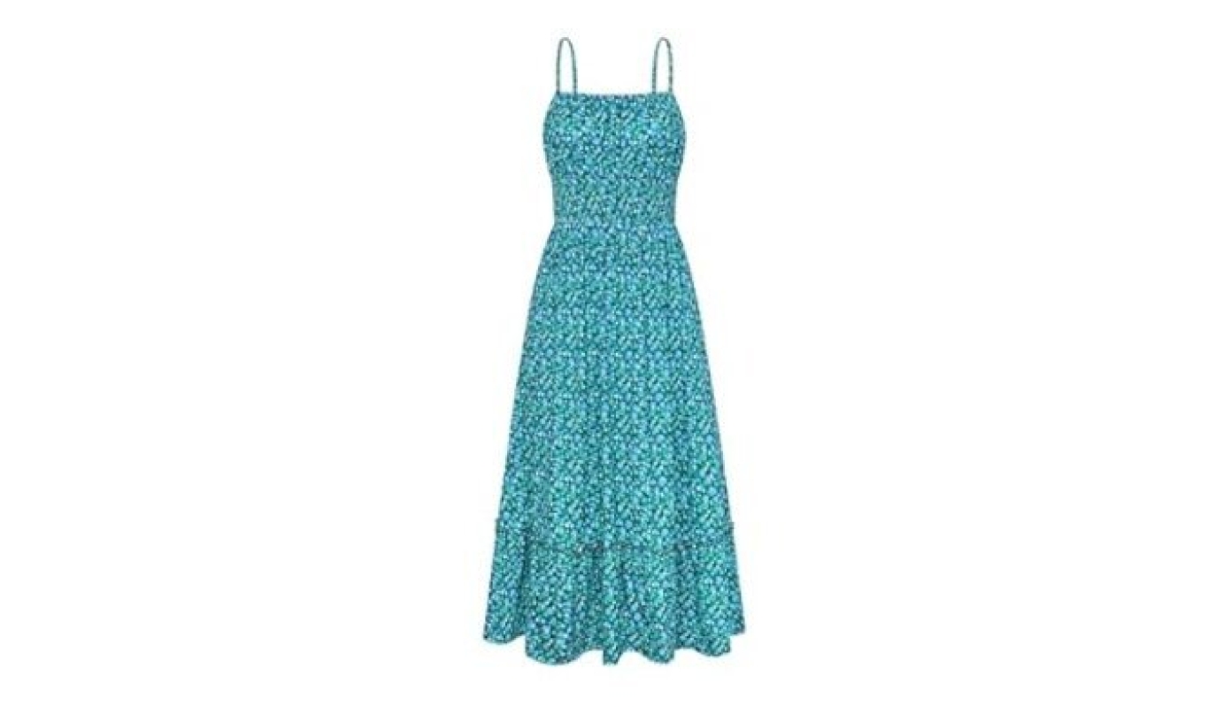 Smocked Floral Maxi Boho Beach Sundress - Summer 2026 Collection