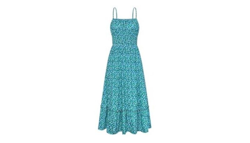 Smocked Floral Maxi Boho Beach Sundress - Summer 2026 Collection