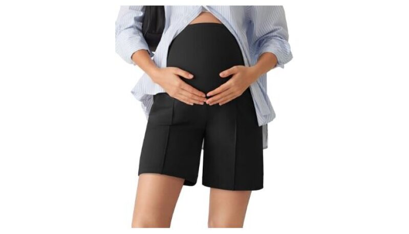 G4Free Maternity Shorts with Pockets Over The Belly