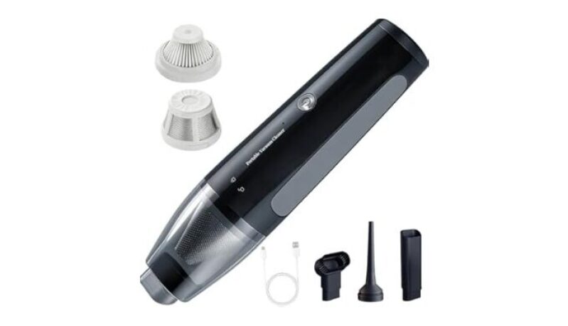 2-in-1 Handheld Car Vacuum Cordless 25000PA Air Blower Pump Duster