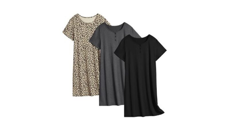 Ekouaer 3 Pack Nightgowns for Women - Comfortable and Versatile Sleepwear
