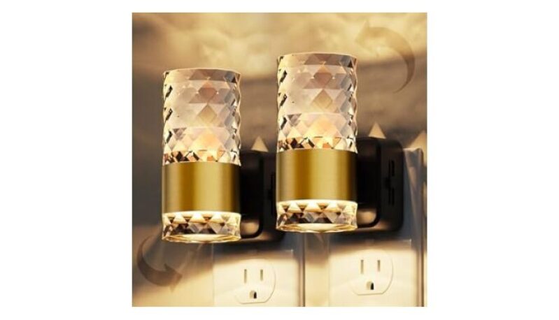 Elegant LED Night Lights Plug into Wall 2 Pack