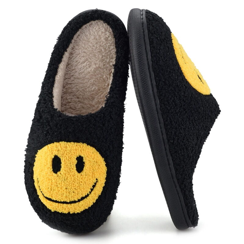 Comfortable BERANMEY Cute Smile Face Slippers for Women
